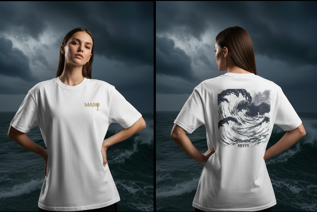 MARO Unisex Heavyweight Tee — ABYSS LIGHT